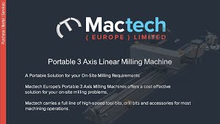 Portable 3 Axis Linear Milling Machine