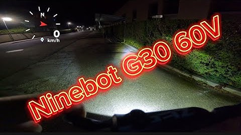 Ninebot G30 Acceleration 60V Battery Upgrade