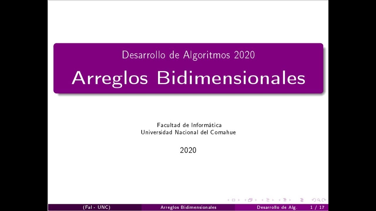 Arreglos Bidimensionales - YouTube