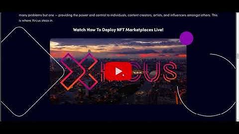 Xircus NFT - Great solutions for the Blockchain industry