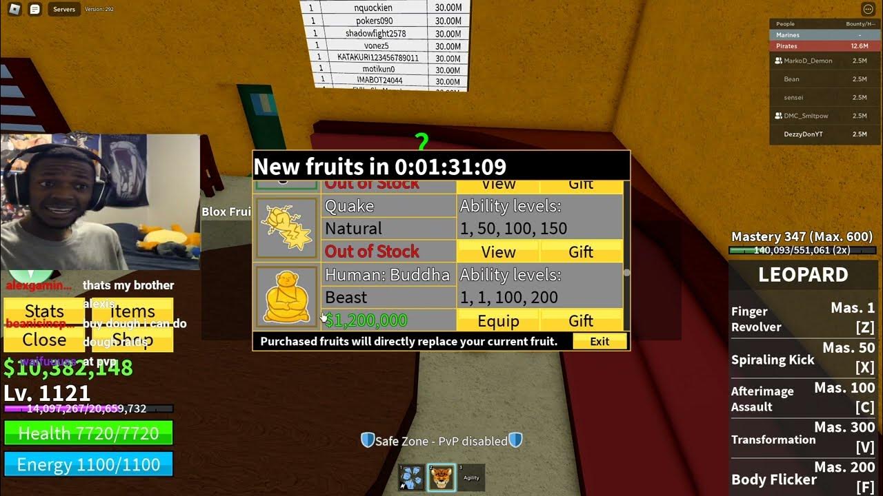 Aki on X: OMGGGGGGGG! I lost Human: Buddha.. I didn't notice that  purchased fruits will directly replace my current fruit. :( #bloxfruits   / X