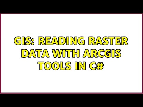 GIS: Reading Raster Data with ArcGIS tools in C#