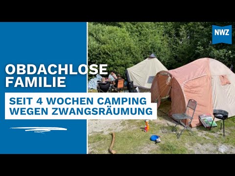 Obdachlose Familie aus Großheide zeltet weiter am Badesee