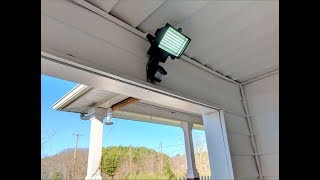 My installation of the Harbor Freight 60 LED Solar Security Light 69643