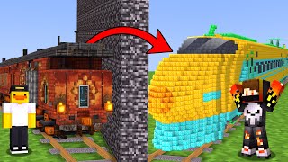 Noob Vs Pro I Cheated With Pro Builder In Minecraft Build Battle