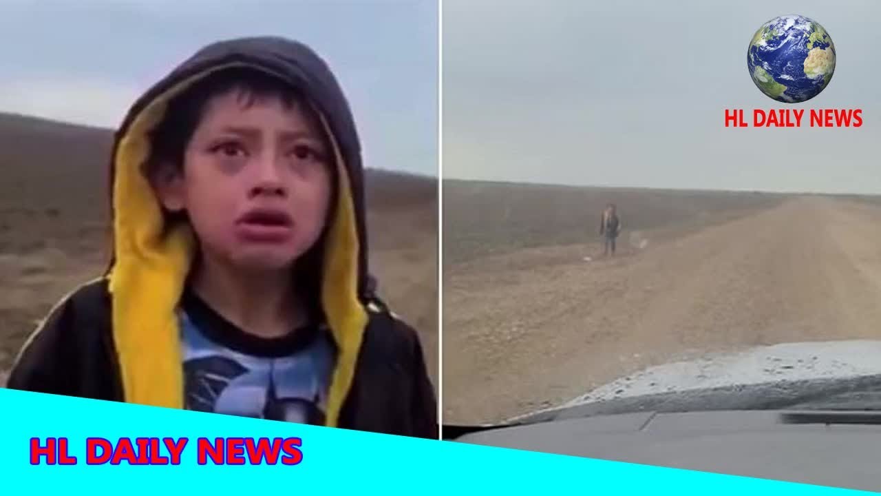 Heartbreaking moment abandoned migrant boy approaches U.S. Border ...
