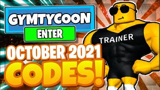 *OCTOBER 2021* GYM TYCOON CODES ALL NEW SECRET Roblox Gym Tycoon