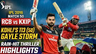 IPL 2016 M50: RCB vs KXIP – Match Highlights18 May, 2016| full hailait video  screenshot 1