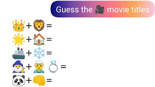 Guess the Emoji Challenge| Guess the movie titles| Have fun with friends| #Emoji_challenge_game