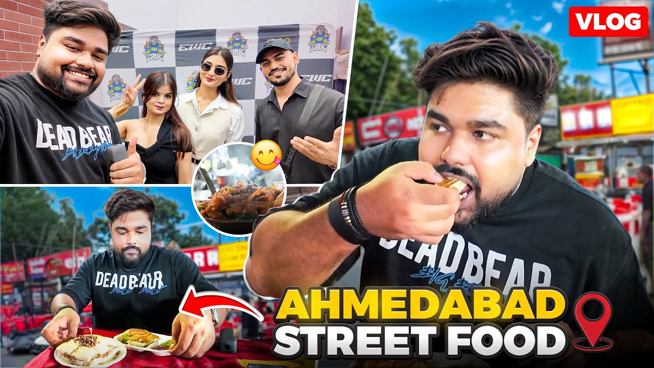 I TRIED THE BEST STREET FOOD IN AHMEDABAD - MANEK CHOWK VLOG