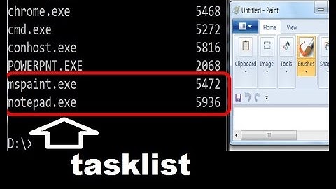 Tasklist with Taskkill