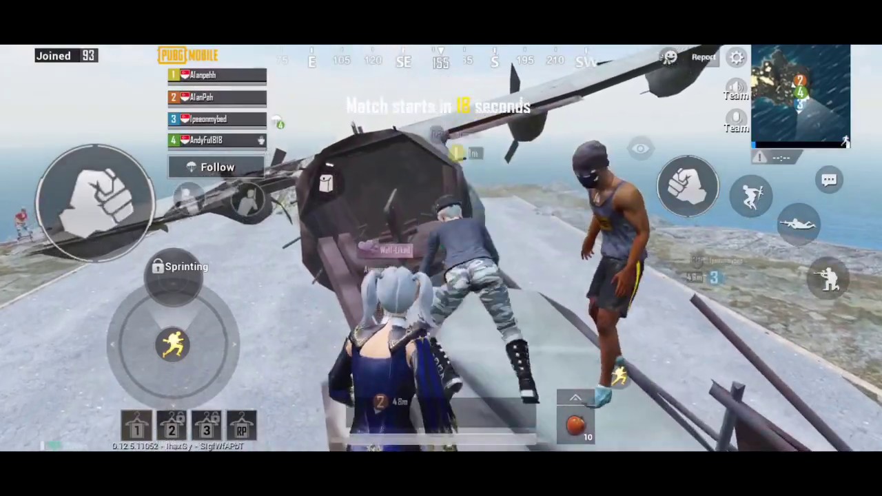 squad with subscribers with funny Singlish voice chat uncut ver | PUBG Mobile