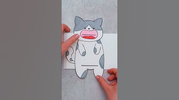 Thumbnail of FUN! DIY Cutest Cat Paper Toys! #shorts #papercraft