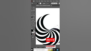 Duplicate & Rotate Shapes in Adobe Illustrator | #technophile #adobeillustrator #duplicate #shorts