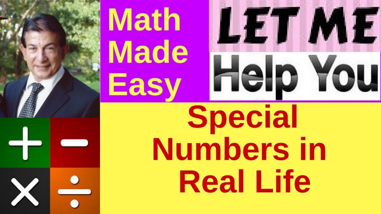 Special Numbers In Real Life YouTube Special Numbers In Real Life YouTube