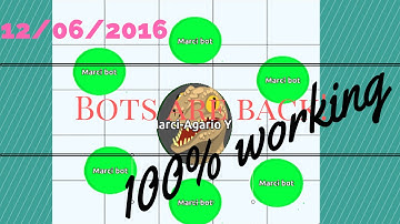 Agar.io Bots Are Back! (June 2016)//100% Working