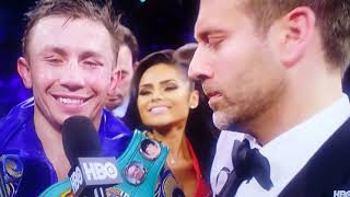 Max interviews GGG and Canelo. .after fight!