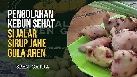 Pengolahan Hasil Kebun Sehat | Si Jalar (Sirup Jahe Gula Aren)