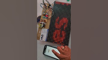 Voice Based LED notice Board using P10 LED modules Arduino Nano#ece