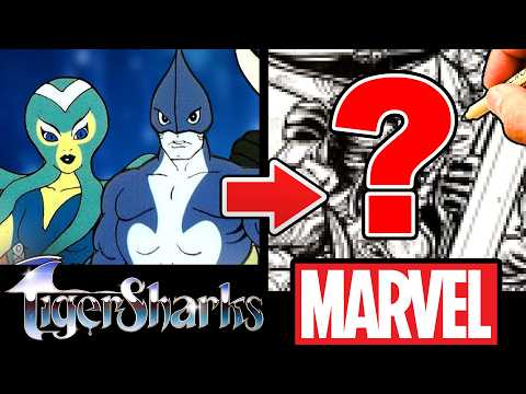 Pt 18! MARVEL ARTIST draws 500+ 80s Characters! TIGERSHARKS!!!