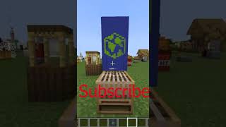 Minecraft globe banner build #shorts