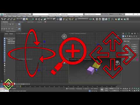 3DS MAX tutorial zoom .pan . and rotate for beginners - YouTube