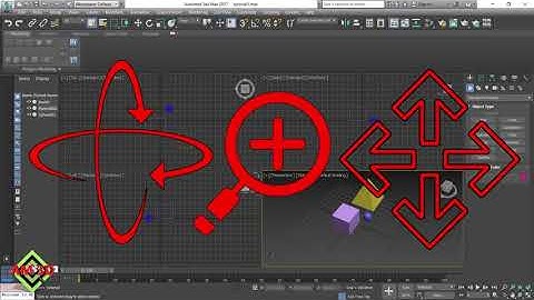 3DS MAX tutorial zoom .pan . and rotate for beginners