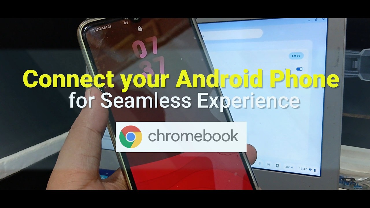 Setup "Phone Sync" Chromebook dihubungkan ke Samsung A05S Android 15 OneUI7.0 di tahun 2025