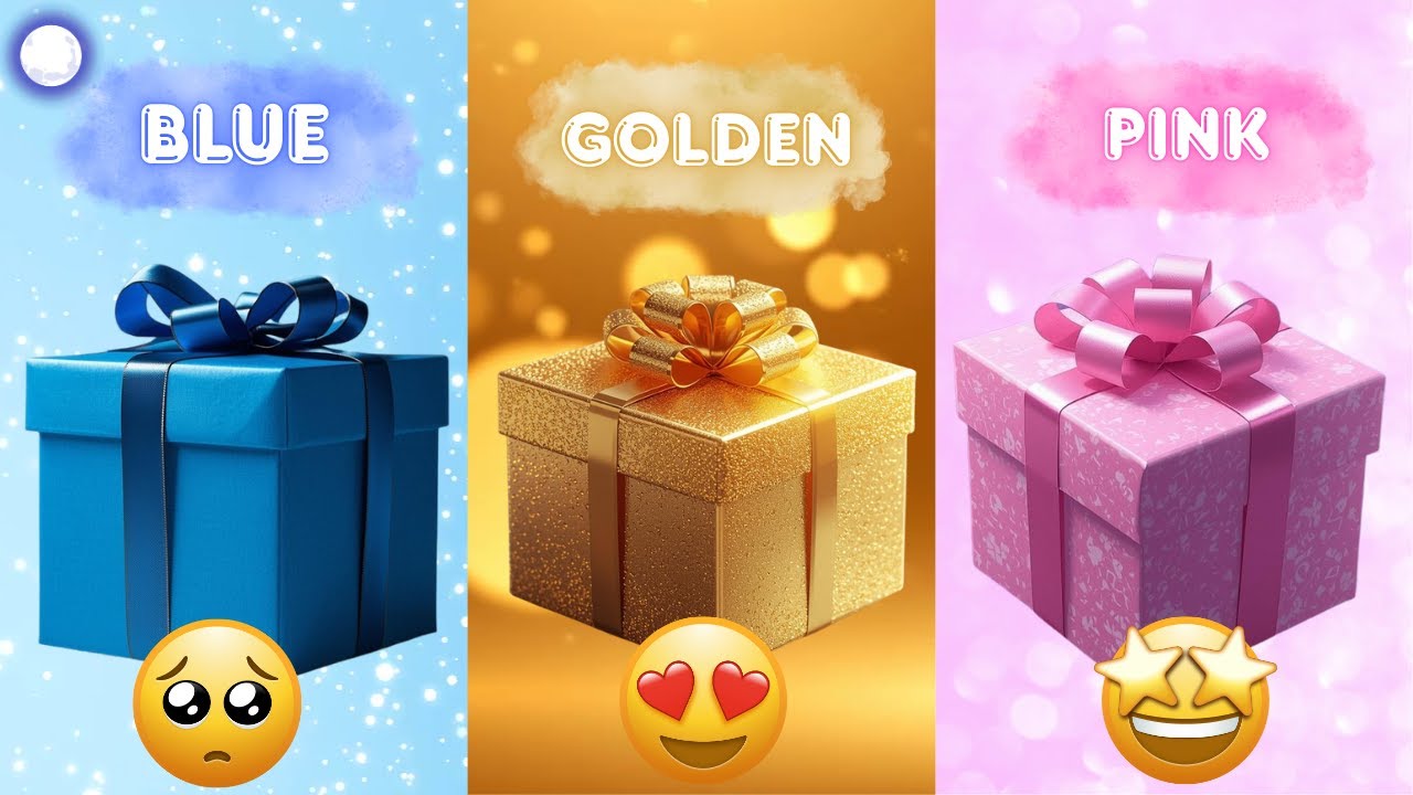 🎁 Choose Your Gift Box! Blue 💙 vs Golden 🟡 vs Pink 💖 | Shocking or Lucky? | Gift Wow