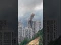 Moment Ukrainian drone strikes Moscow residential building