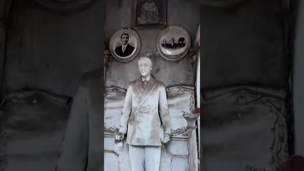 Stunning statue in a cemetery 