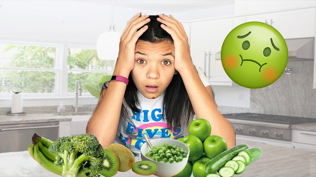I ONLY ate GREEN food for 24 HOURS! IMPOSSIBLE