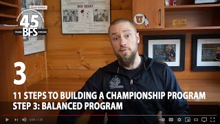 11 Steps to Building a Championship Program: STEP 3