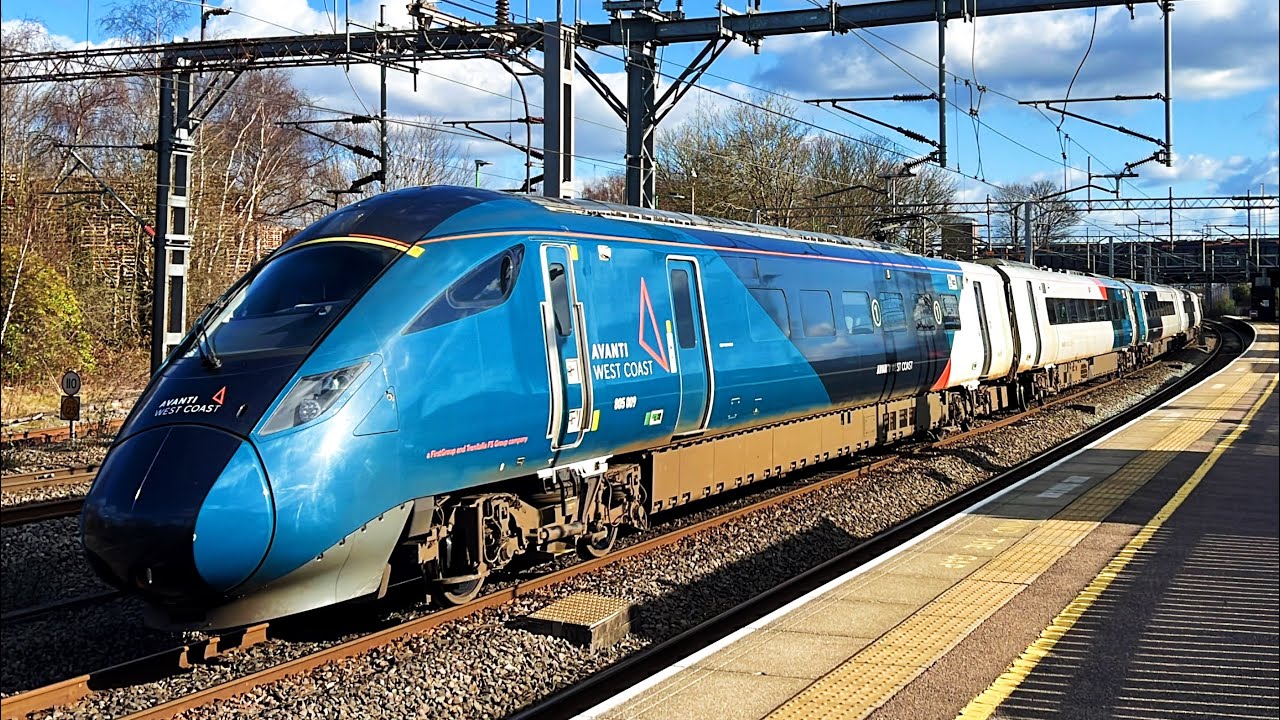 Trains at Lichfield Trent Valley, WCML, 27/02/2025