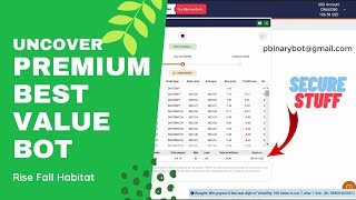 Uncover Binary.com Bot - Habitat Binary Bot | Premium Best value Binary Bot Wealth