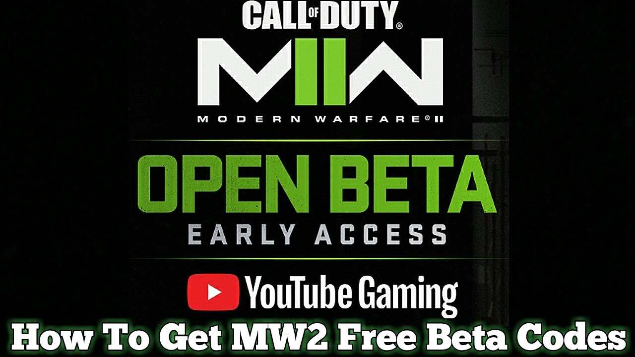 How To Get Call of Duty Modern Warfare 2 Free Beta Codes - YouTube