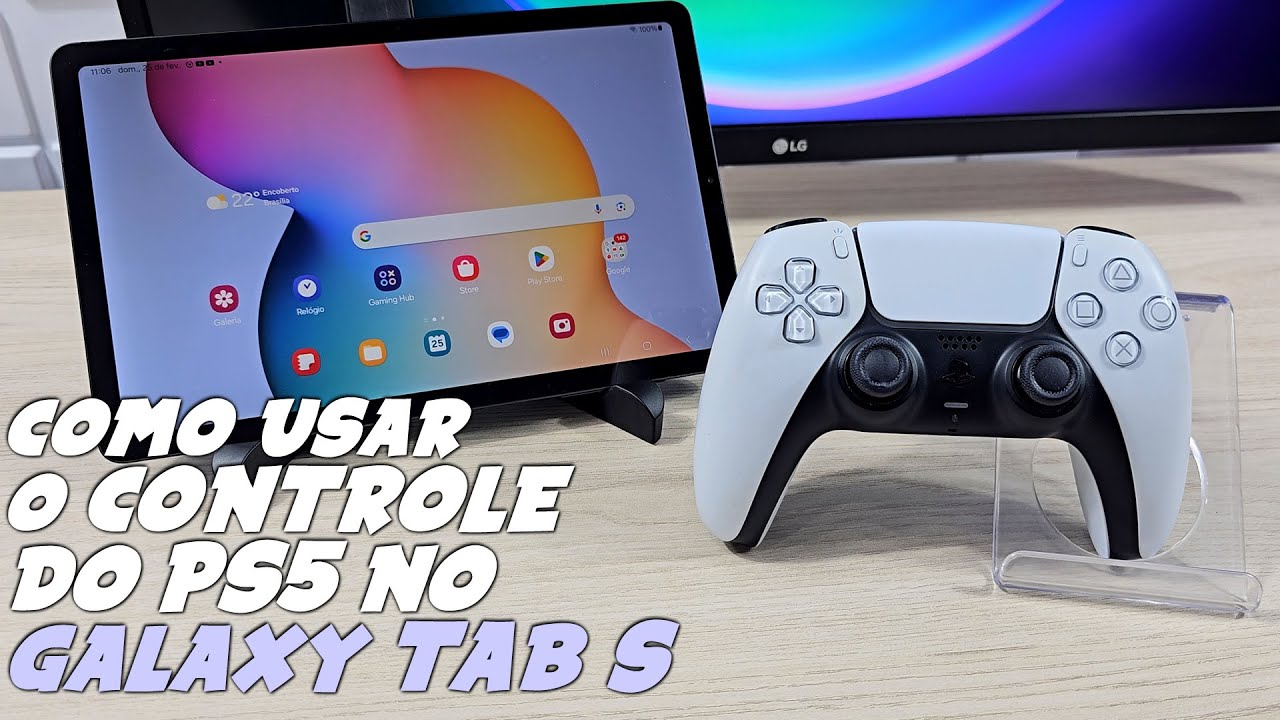 Como USAR CONTROLE do PLAYSTATION 5 (PS5) no GALAXY TAB S [Tab S5, S6, S7, S8, S9...]