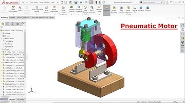 SolidWorks tutorial Pneumatic Motor (Air Motor)