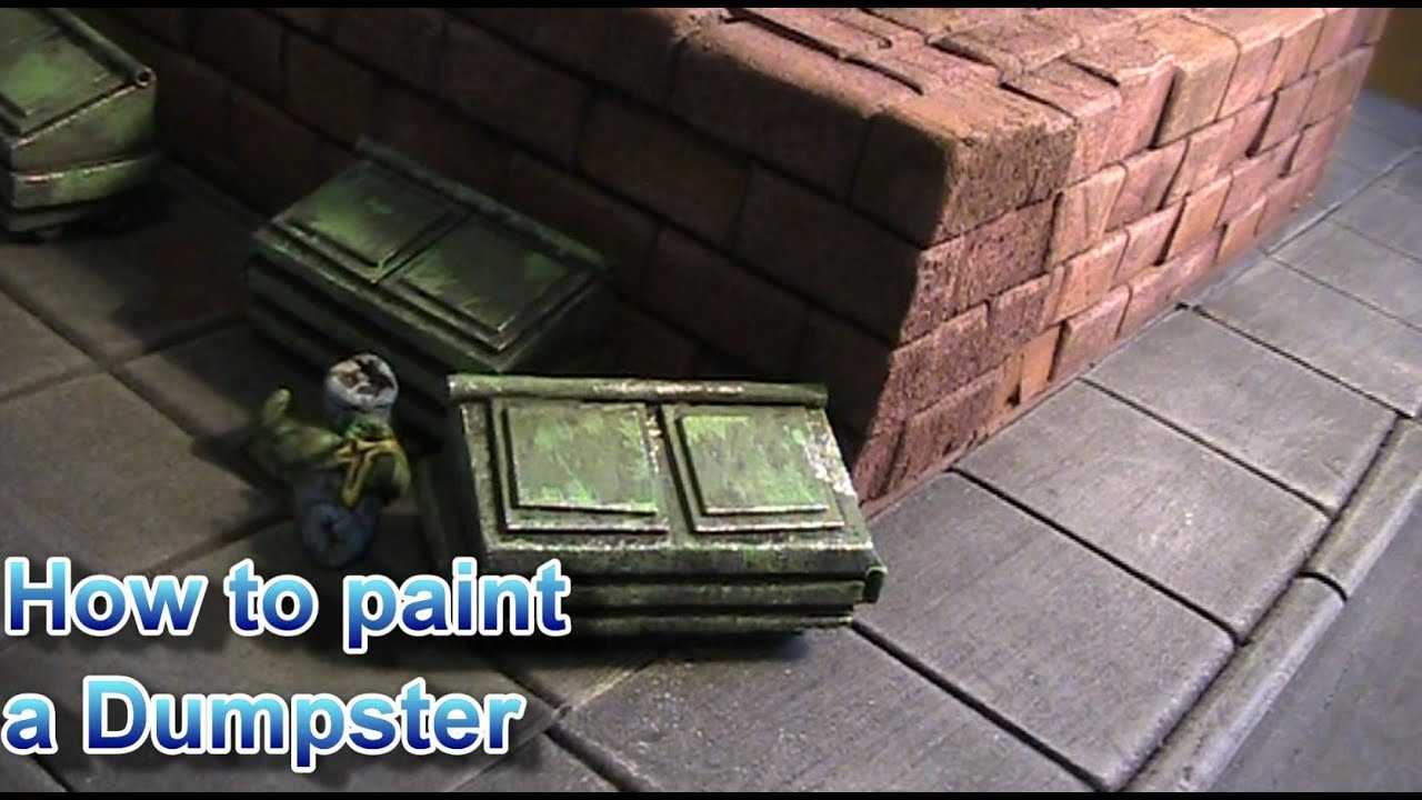 How to paint a dumpster YouTube