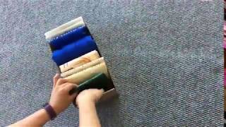 Fold reusable grocery bags with the KonMari method