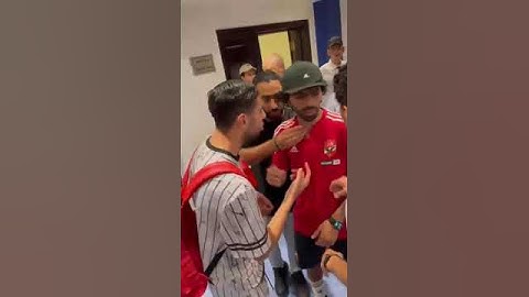 اعتذار حسين الشحات لـ محمد الشيبي لاعب بيراميدز