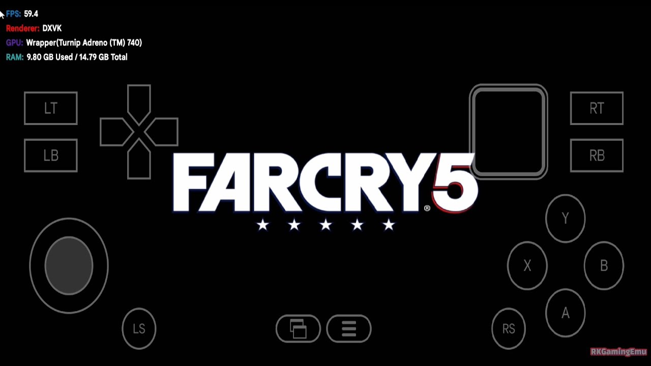 Far Cry 5 on Android Testgame Winlator Ludashi 2.7.2 Snapdragon 8 Gen 2