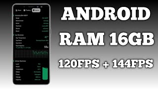 Unlock 120fps Android + Ram 16GB 144FPS No-Root 100% Working | Max FPS Fix Lag - No Root