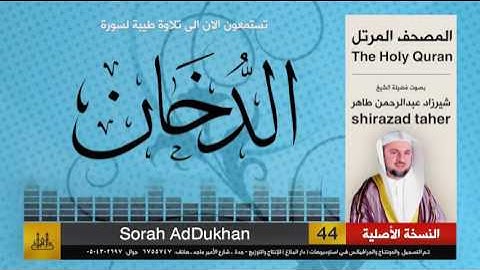 44 | سورة الدخان | شيرزاد عبد الرحمن طاهر | shirazad taher
