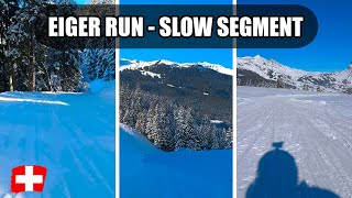 Sledging raw and uncut: Eiger Run - Slow Segment