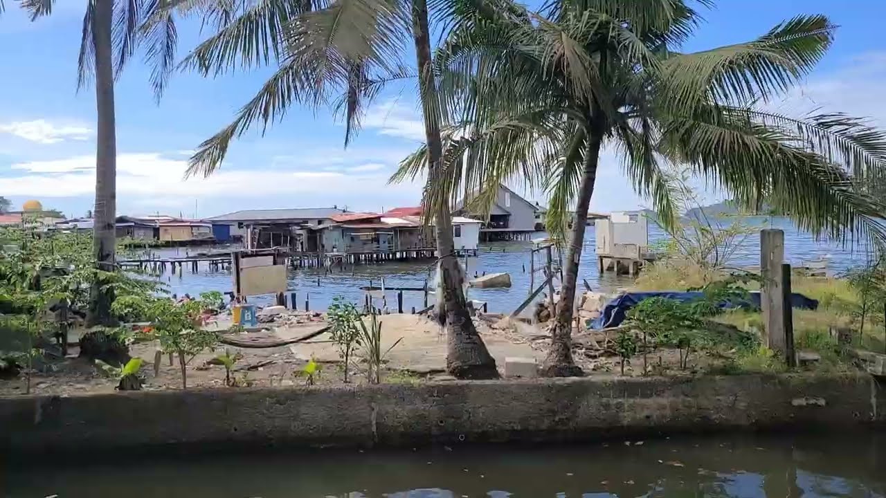 일몰 명소 캄풍 탄중아루# Sunset viewpoint Kampung Tanjung Aru Lama, Jalan KampungTanjung Aru Baru