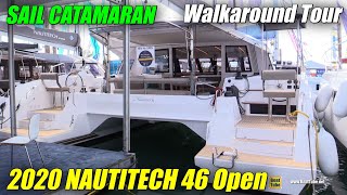 2020 Nautitech 46 Open Sail Catamaran - Walkaround Tour - 2020 Miami Boat Show