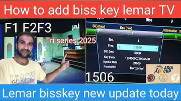 How to add bisskey lemar TV on Yahsat52e
