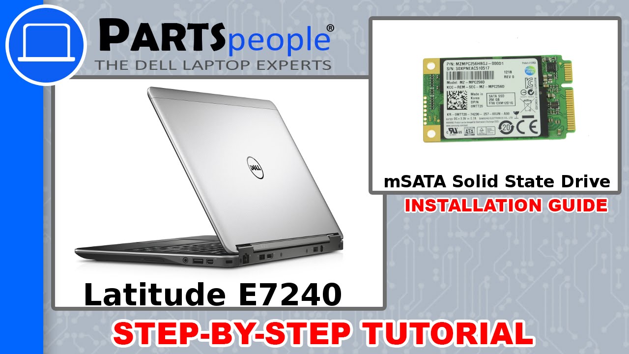 Dell Latitude E7240 mSATA Solid State Drive How-To Video Tutorial 