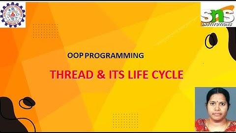 INTRODUCTION TO THREADS IN JAVA | OOP PROGRAMMING | SNS INSTITUTIONS